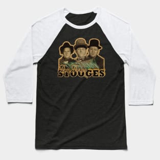 the three Stooges comedy//- vintage retro art Baseball T-Shirt